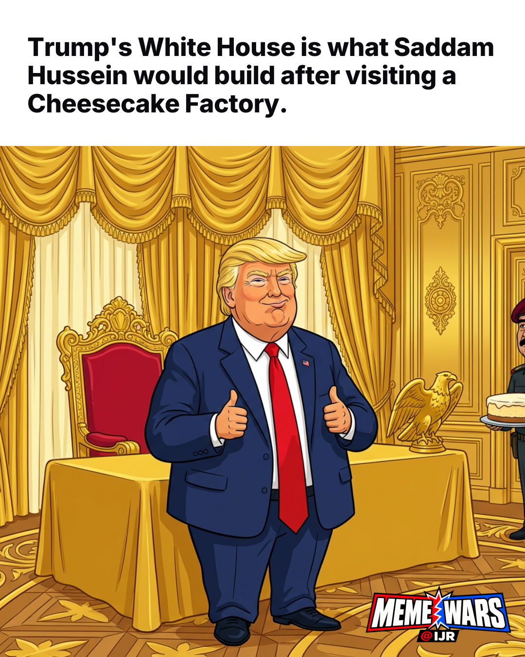 Viral left meme mocks Trump White House interior style