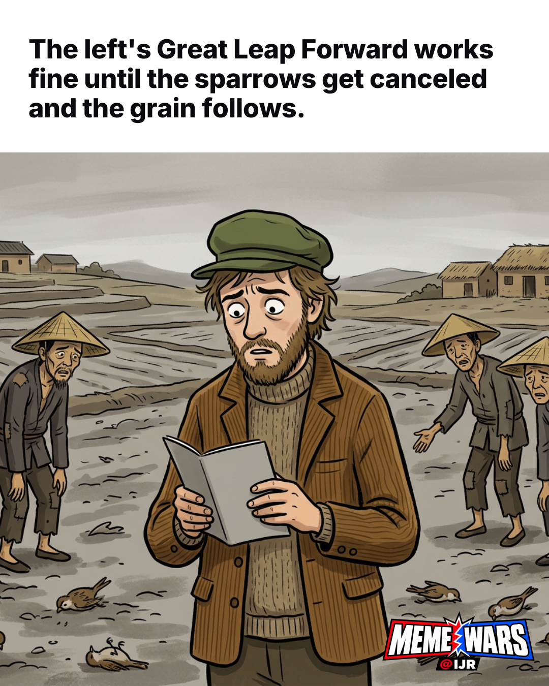 Right-trending meme likens progressive policies to Mao's Great Leap Forward