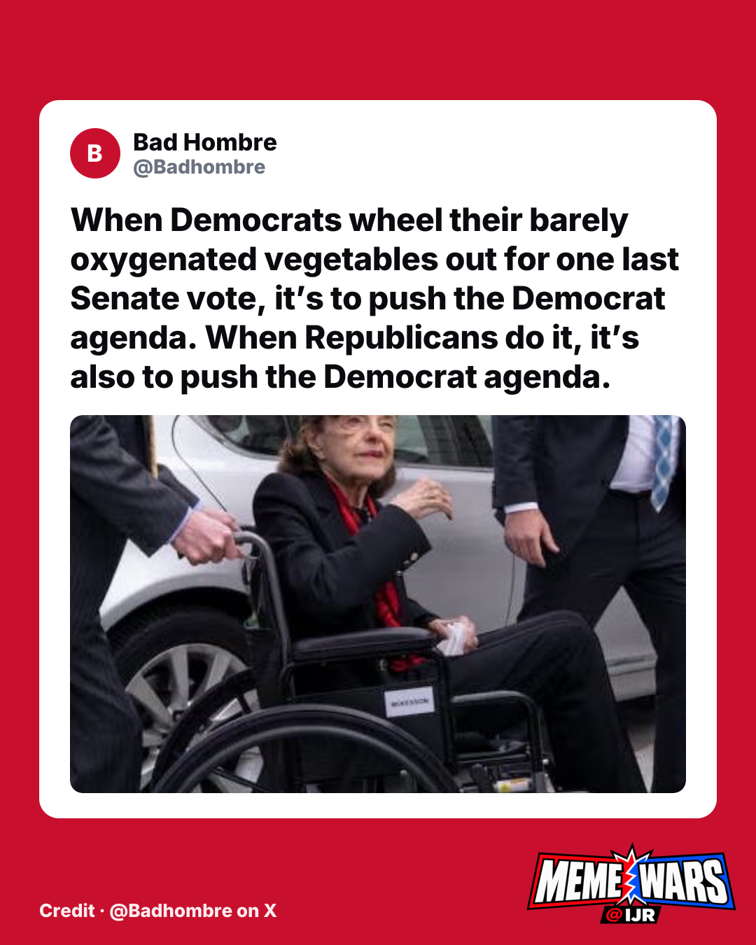 Viral meme claims both parties push Democratic agenda in Senate votes