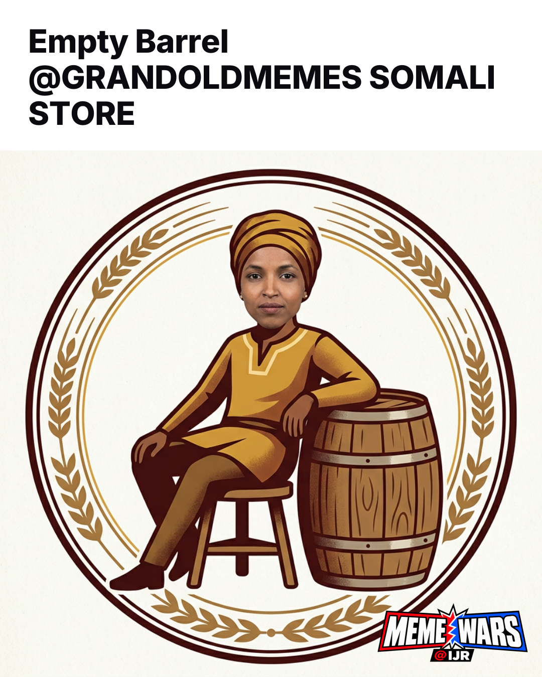 Right-leaning account posts empty barrel Somali store meme