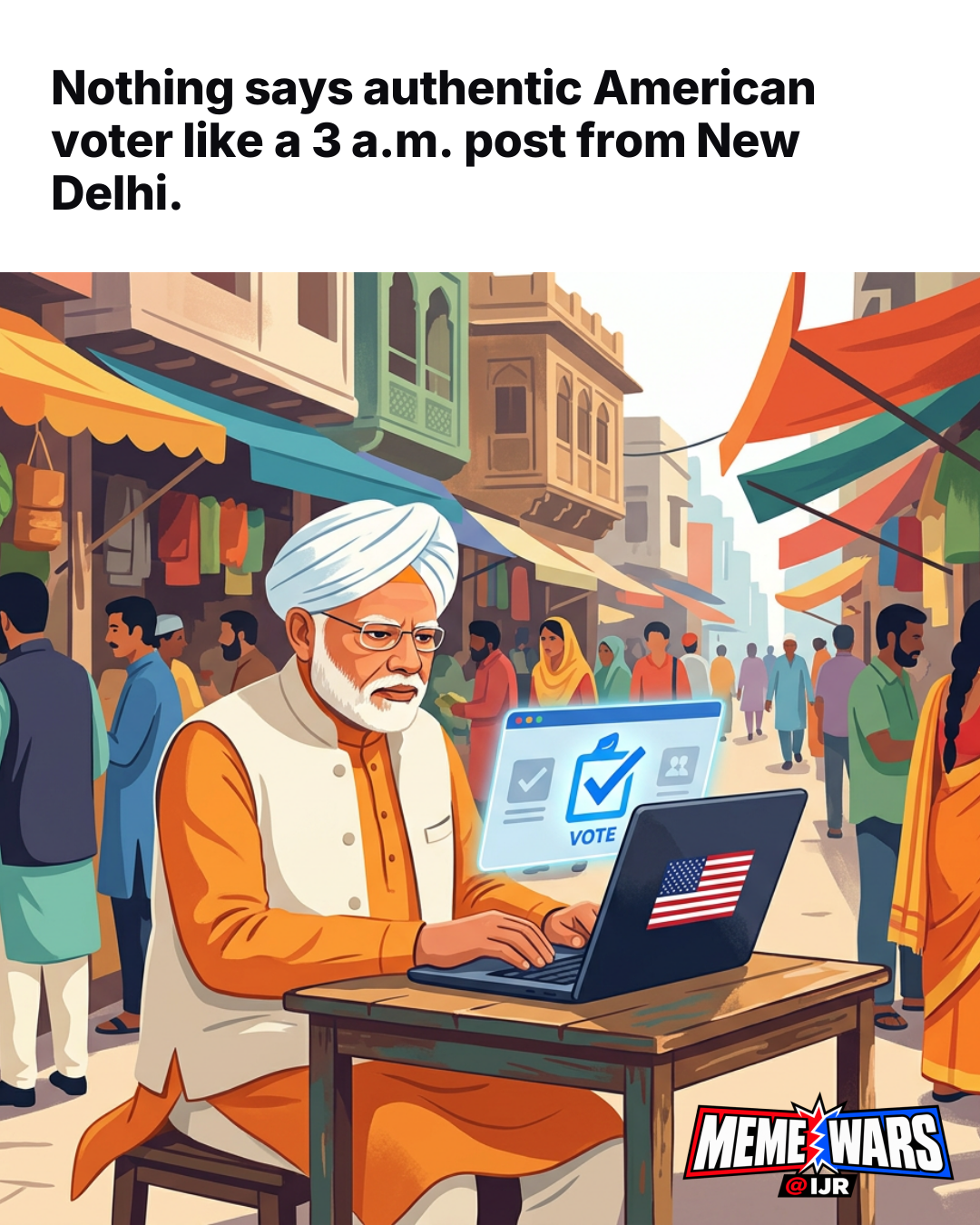 Trending meme questions voter authenticity over New Delhi posts