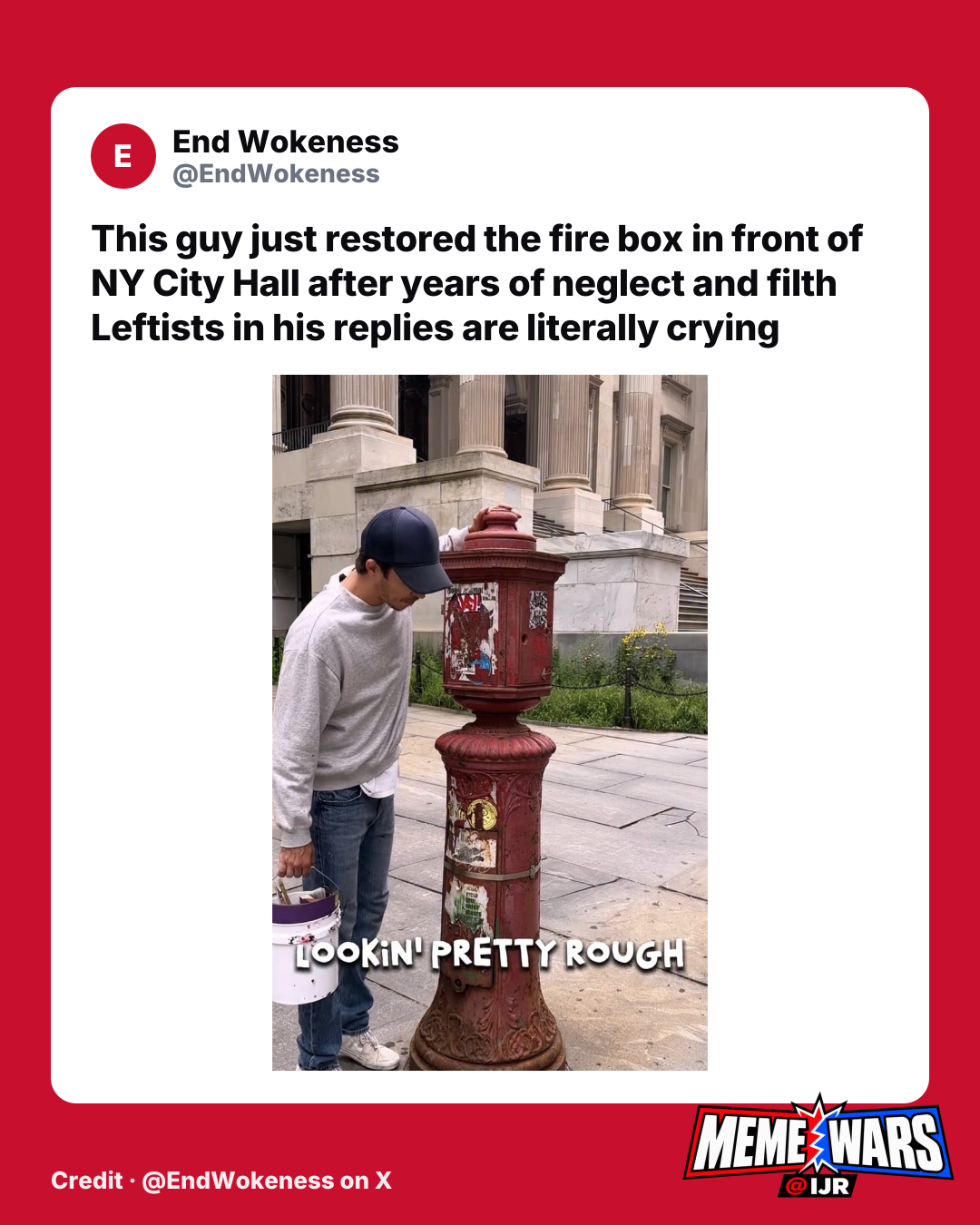Fire box outside New York City Hall restored after years of neglect