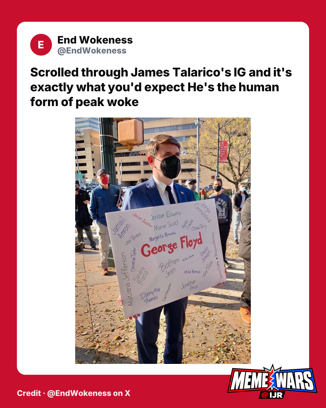 Right-leaning accounts share meme on James Talarico Instagram
