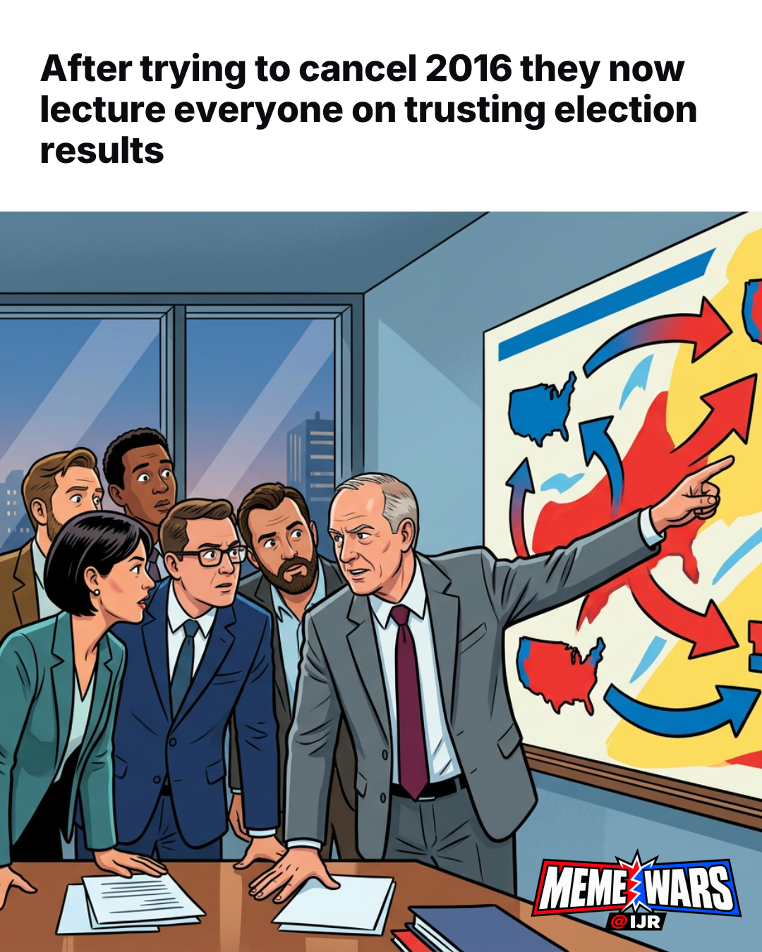 After trying to cancel 2016 they now lecture everyone on trusting election results
