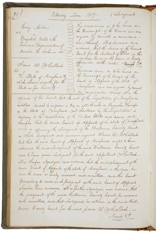 McCulloch v. Maryland
