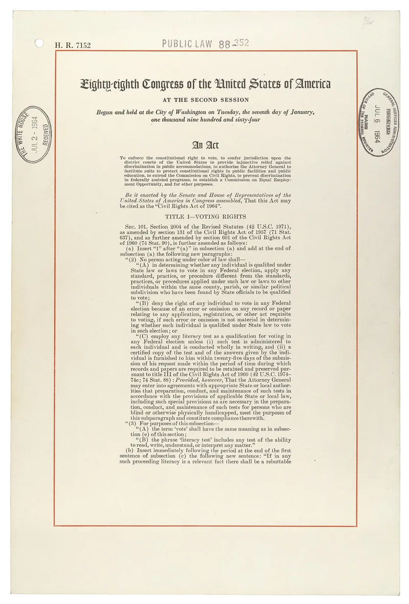 Title VI of the Civil Rights Act of 1964