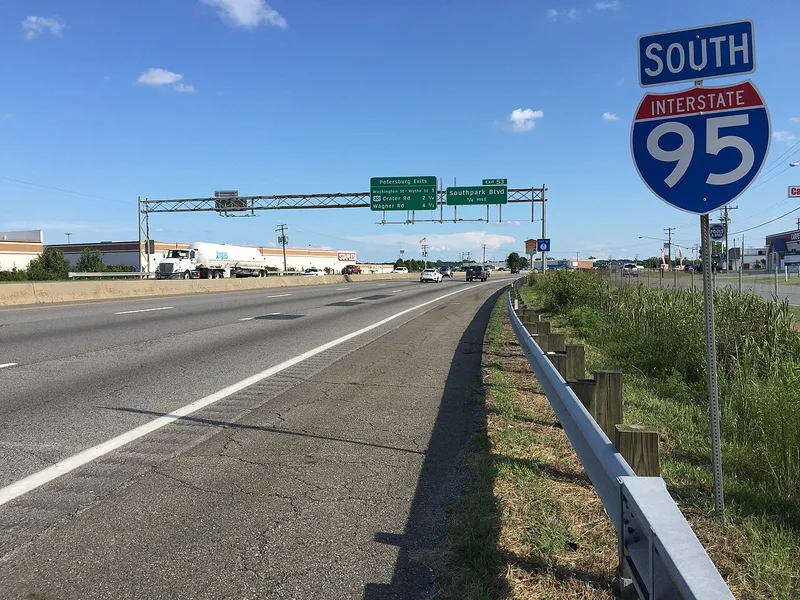 Interstate 95 in Virginia