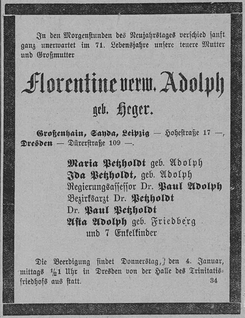 death notice