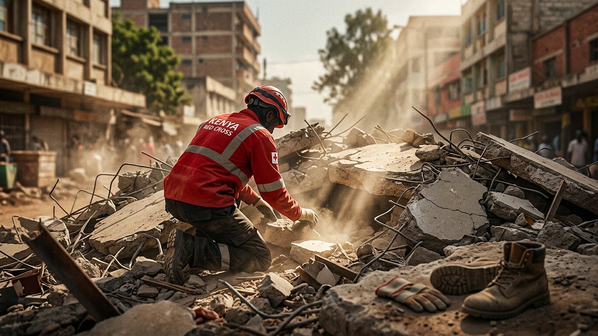 Building collapses in Eastleigh, Nairobi; rescuers search debris