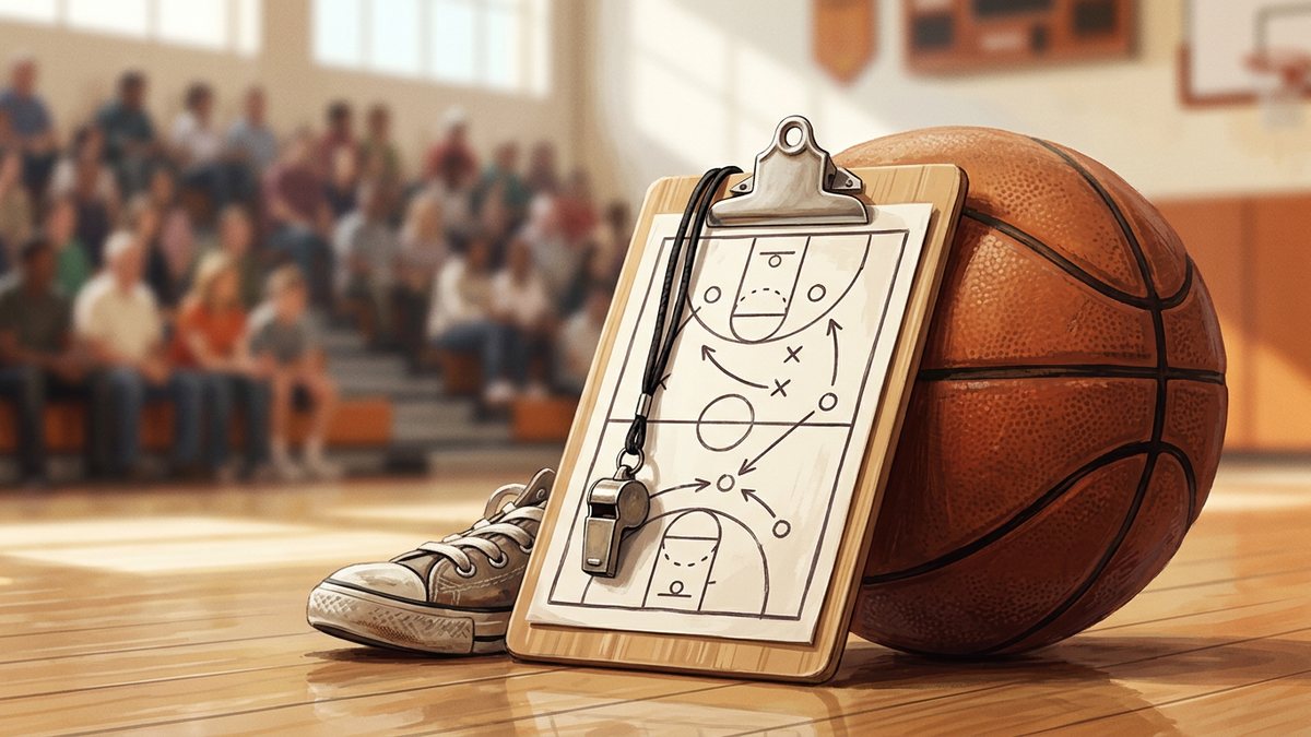 Five-year-old Christopher coaches youth basketball team